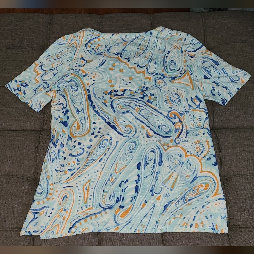 Chicos v neck geometric print‎ shirt - Picture 4 of 7